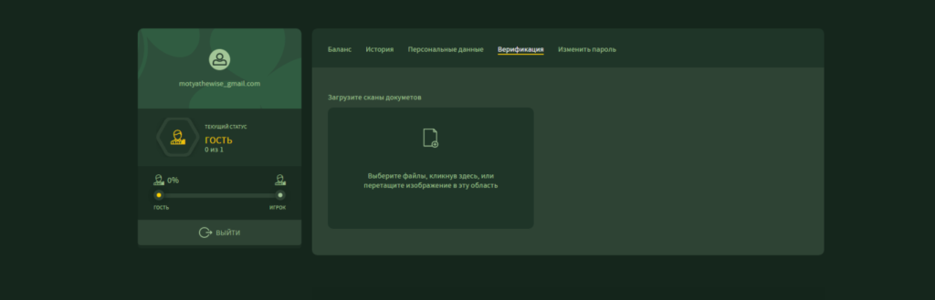 Верификация в Лепрекон казино